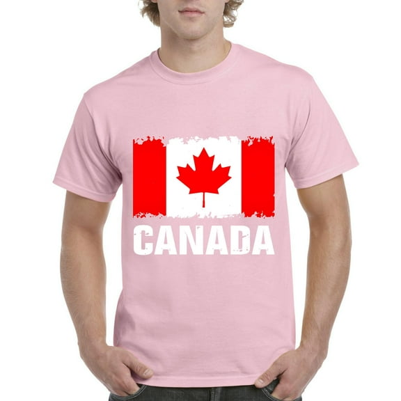 Men's T-Shirt Short Sleeve - Canada Flag