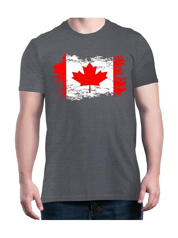 Men's T-Shirt Short Sleeve - Canada Flag