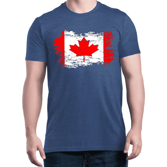 Men's T-Shirt Short Sleeve - Canada Flag