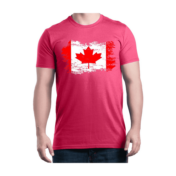 Men's T-Shirt Short Sleeve - Canada Flag