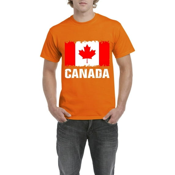 Men's T-Shirt Short Sleeve - Canada Flag