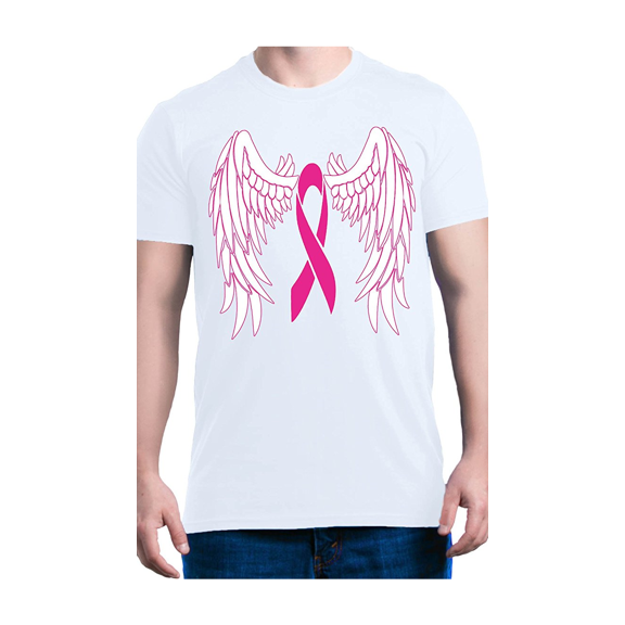 Men's T-Shirt Short Sleeve - Cancer Ribbon