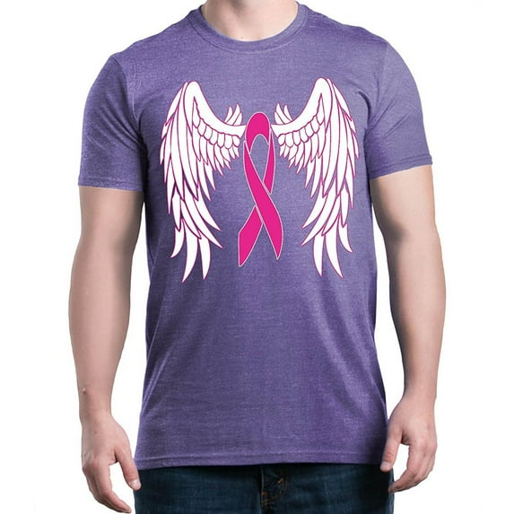 Men's T-Shirt Short Sleeve - Cancer Ribbon