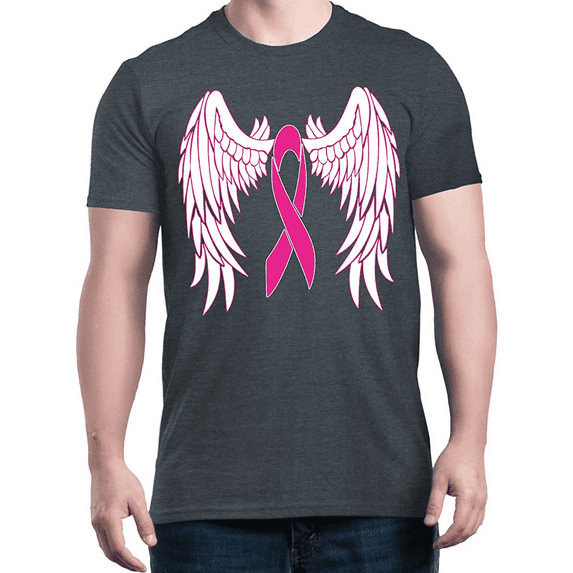 Men's T-Shirt Short Sleeve - Cancer Ribbon