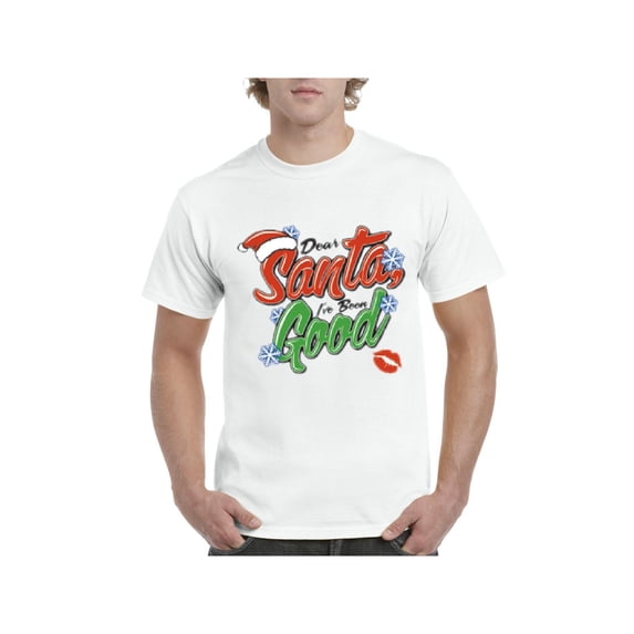 Men's T-Shirt Short Sleeve - Christmas Dear Santa