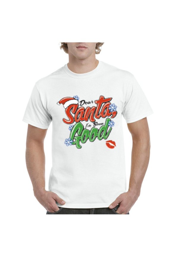 Men's T-Shirt Short Sleeve - Christmas Dear Santa