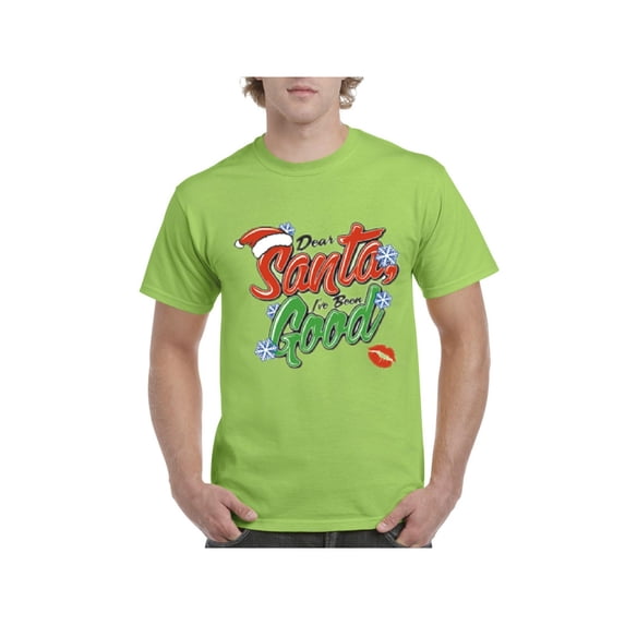 Men's T-Shirt Short Sleeve - Christmas Dear Santa