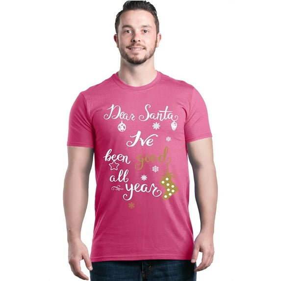 Men's T-Shirt Short Sleeve - Christmas Dear Santa