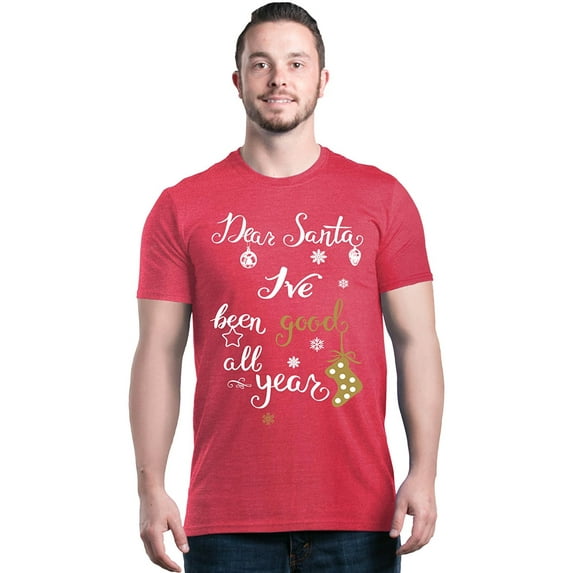 Men's T-Shirt Short Sleeve - Christmas Dear Santa