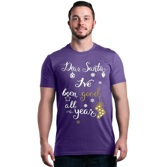 Men's T-Shirt Short Sleeve - Christmas Dear Santa