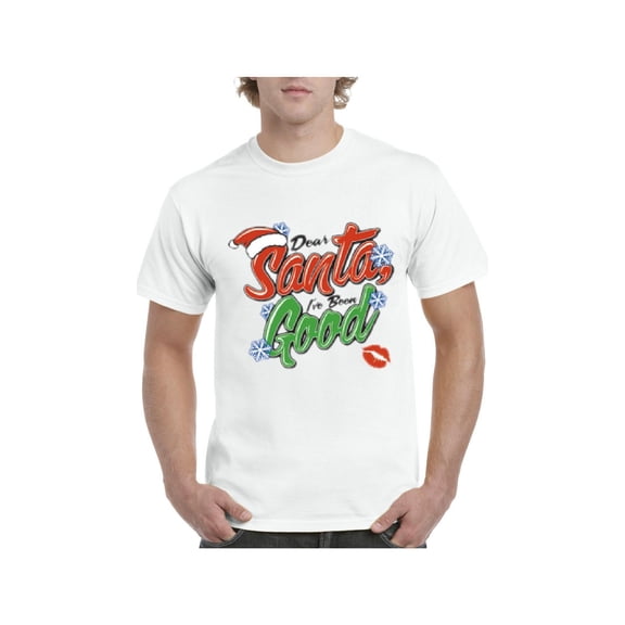 Men's T-Shirt Short Sleeve - Christmas Dear Santa