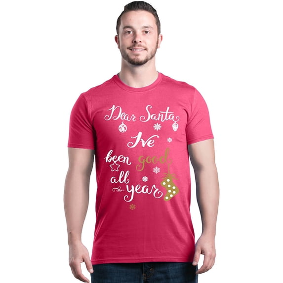 Men's T-Shirt Short Sleeve - Christmas Dear Santa