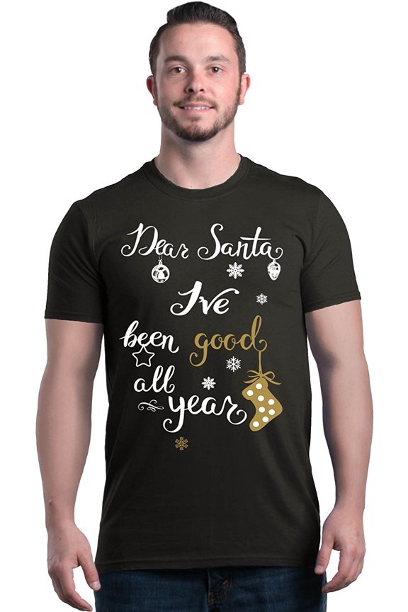 Men's T-Shirt Short Sleeve - Christmas Dear Santa