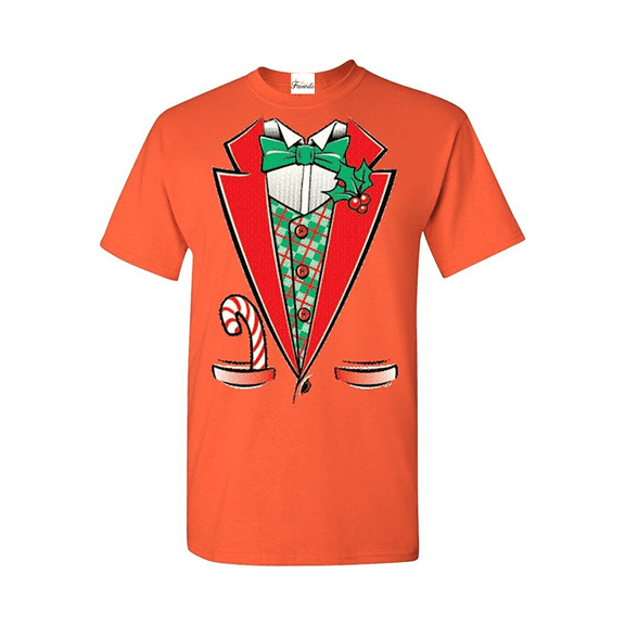 Men's T-Shirt Short Sleeve - Christmas Tuxedo