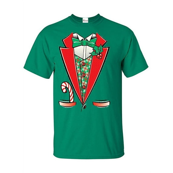 Men's T-Shirt Short Sleeve - Christmas Tuxedo