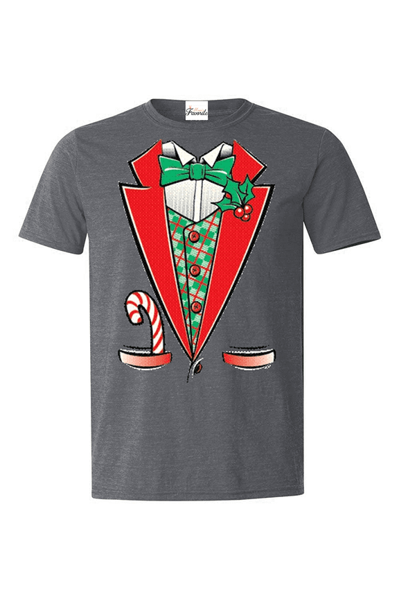 Men's T-Shirt Short Sleeve - Christmas Tuxedo