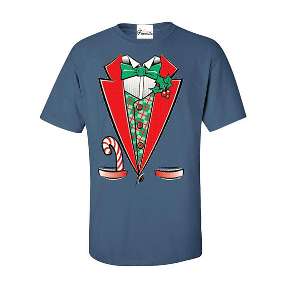 Men's T-Shirt Short Sleeve - Christmas Tuxedo