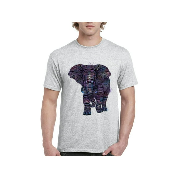 Men's T-Shirt Short Sleeve - Elephant