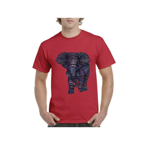 Men's T-Shirt Short Sleeve - Elephant