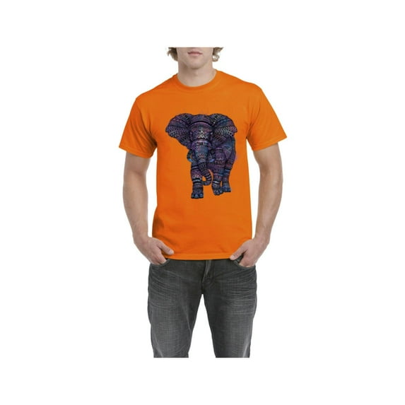 Men's T-Shirt Short Sleeve - Elephant