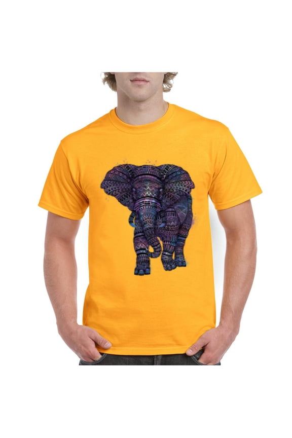 Men's T-Shirt Short Sleeve - Elephant