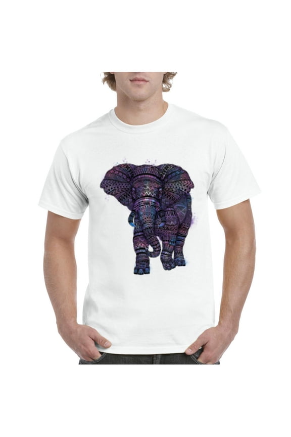 Men's T-Shirt Short Sleeve - Elephant
