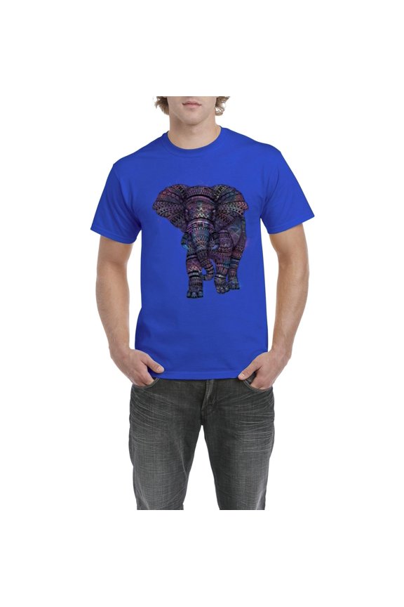 Men's T-Shirt Short Sleeve - Elephant