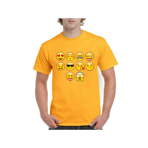Men's T-Shirt Short Sleeve - Emoji Entourage