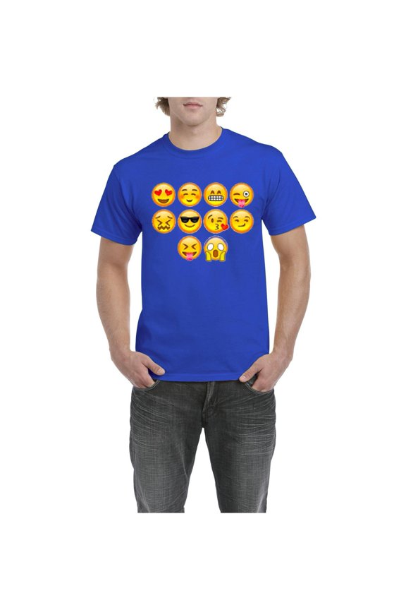 Men's T-Shirt Short Sleeve - Emoji Entourage