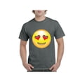 thumbnail image 1 of Men's T-Shirt Short Sleeve - Emoji Heart-Shaped Eyes, 1 of 3