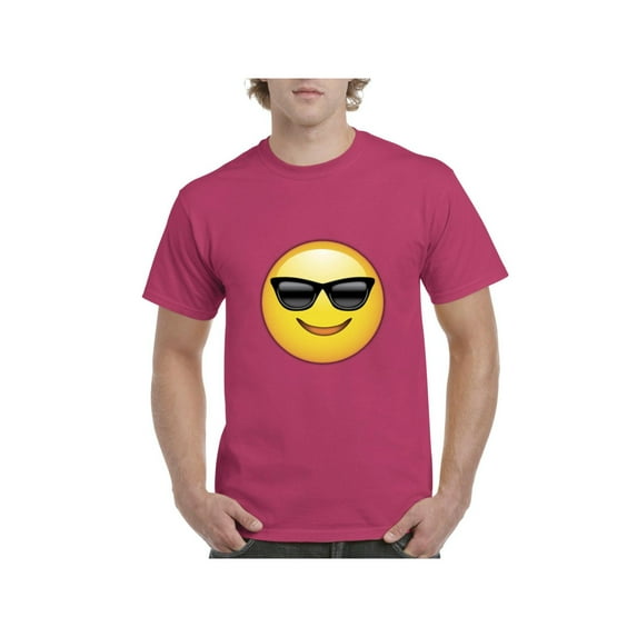 Men's T-Shirt Short Sleeve - Emoji Heart-Shaped Eyes