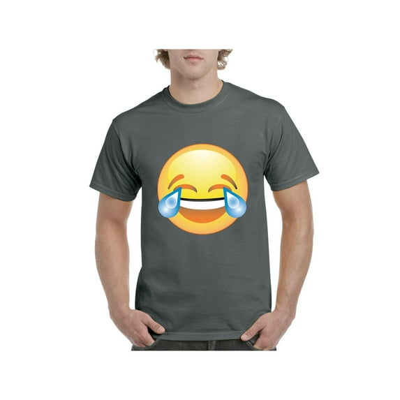 Men's T-Shirt Short Sleeve - Emoji Laughing Tears