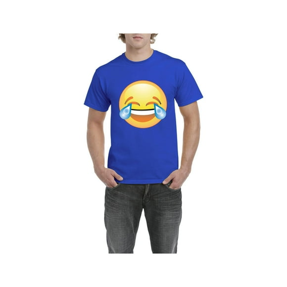 Men's T-Shirt Short Sleeve - Emoji Laughing Tears