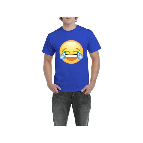 Men's T-Shirt Short Sleeve - Emoji Laughing Tears