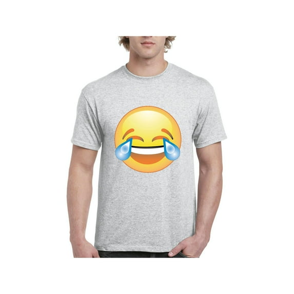 Men's T-Shirt Short Sleeve - Emoji Laughing Tears