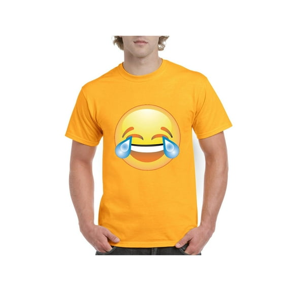Men's T-Shirt Short Sleeve - Emoji Laughing Tears