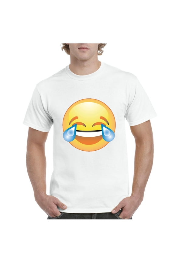 Men's T-Shirt Short Sleeve - Emoji Laughing Tears