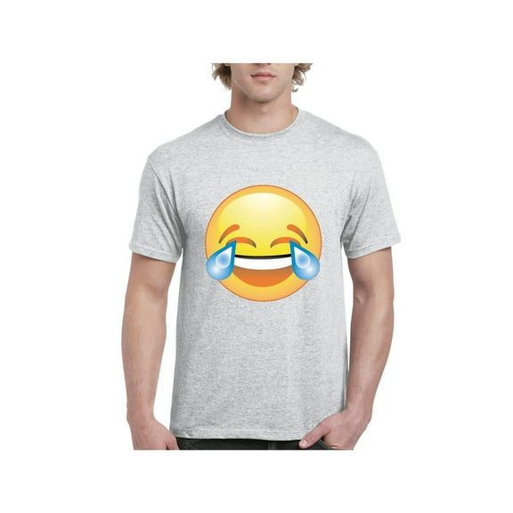 Men's T-Shirt Short Sleeve - Emoji Laughing Tears