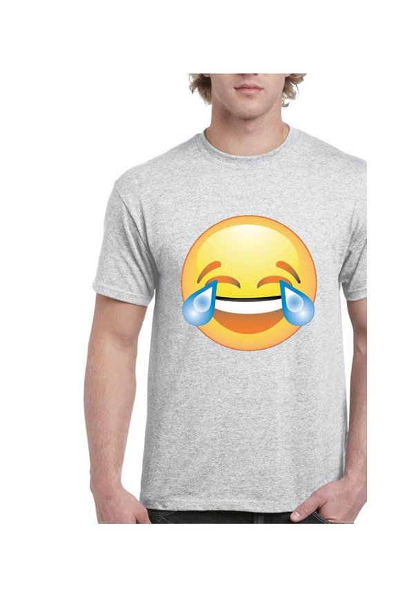 Men's T-Shirt Short Sleeve - Emoji Laughing Tears