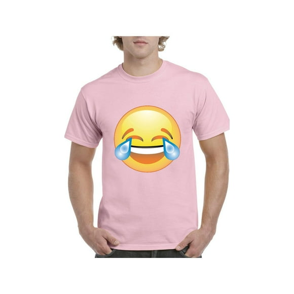 Men's T-Shirt Short Sleeve - Emoji Laughing Tears