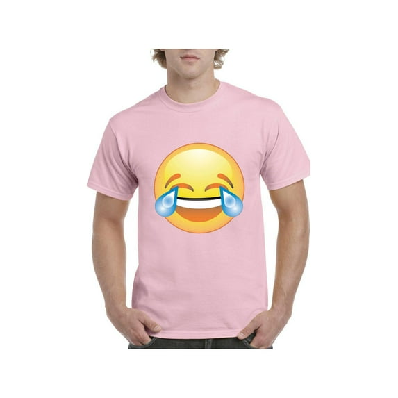 Men's T-Shirt Short Sleeve - Emoji Laughing Tears