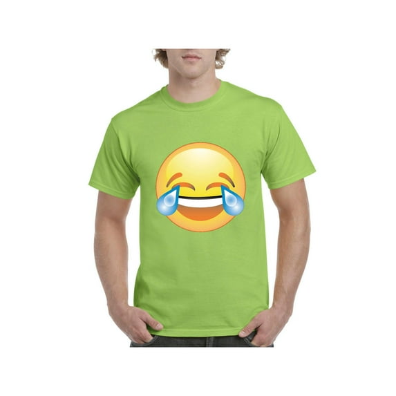 Men's T-Shirt Short Sleeve - Emoji Laughing Tears