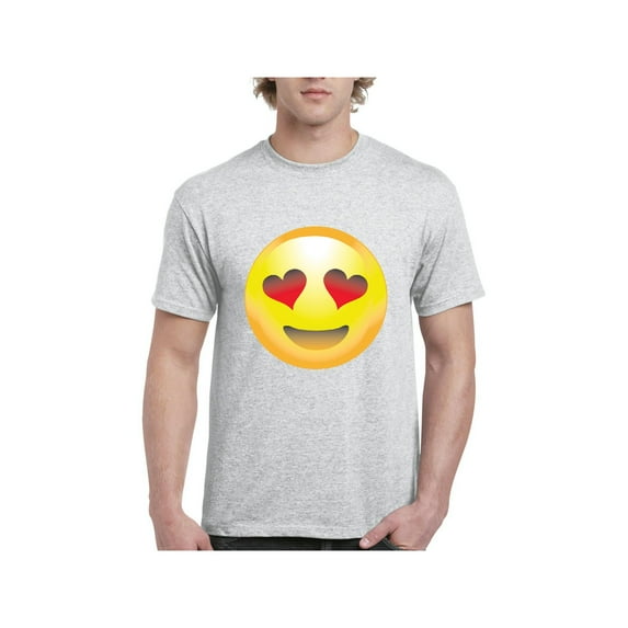Men's T-Shirt Short Sleeve - Emoji Smiling Face