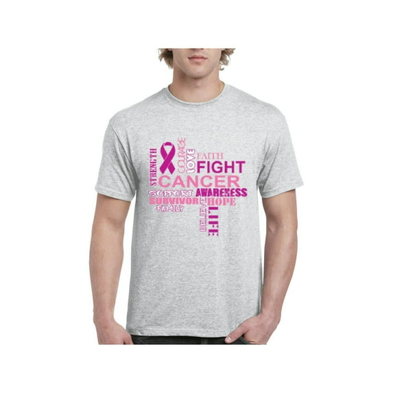 Men's T-Shirt Short Sleeve - Fight Breast Cancer