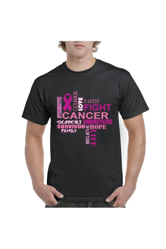 Men's T-Shirt Short Sleeve - Fight Breast Cancer