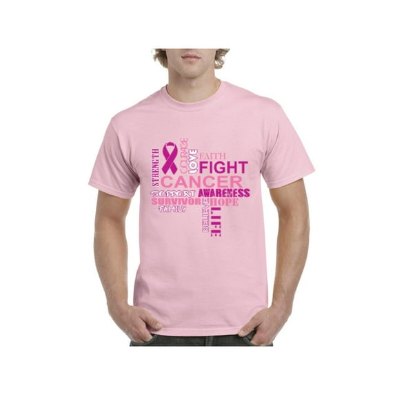 Men's T-Shirt Short Sleeve - Fight Breast Cancer