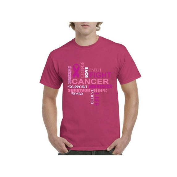 Men's T-Shirt Short Sleeve - Fight Breast Cancer