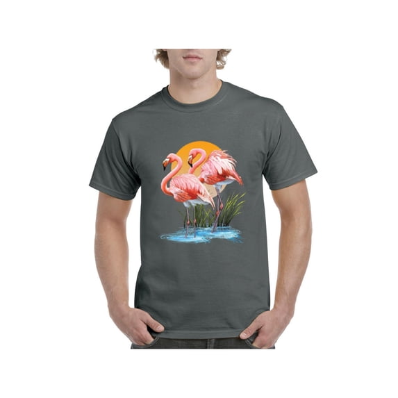 Men's T-Shirt Short Sleeve - Flamingo