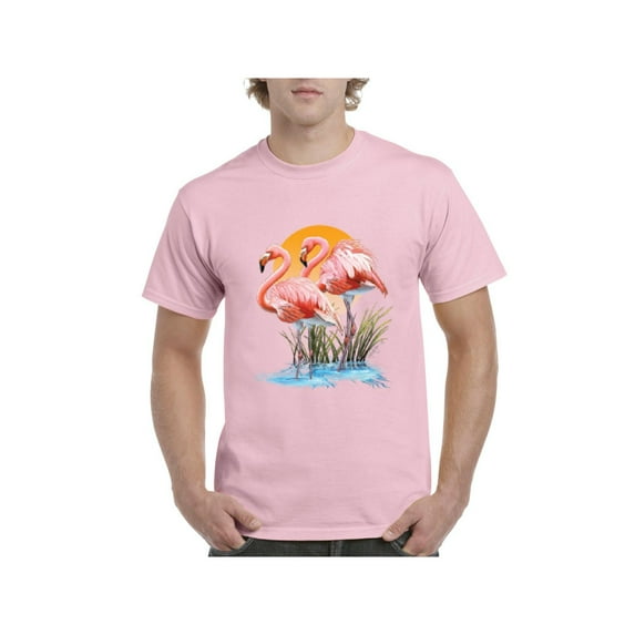 Men's T-Shirt Short Sleeve - Flamingo