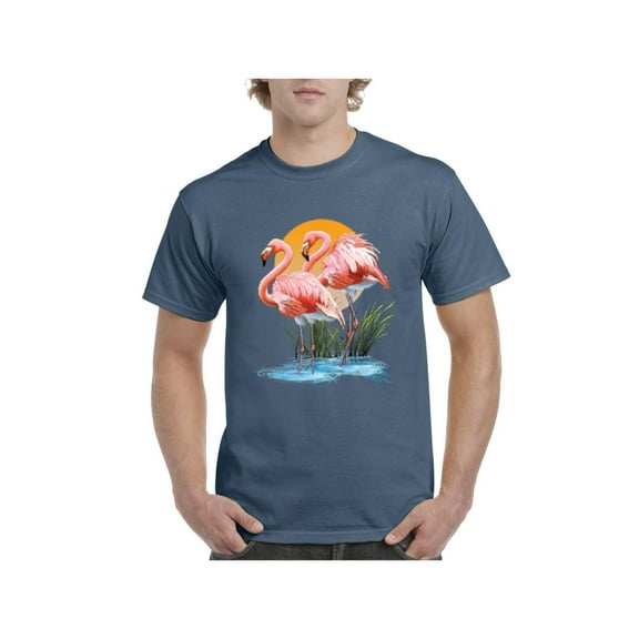 Men's T-Shirt Short Sleeve - Flamingo
